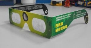 Eco Paper Solar Eclipse Glasses Sun Glasses / Hony 3d solar eclipse viewing glasses