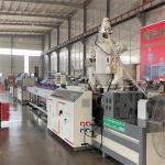 Conical Twin Screw Extruder PVC Pipe Making Machine 1 Year Warranty