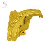 Dark Gold Plastic Coffin Corners 1# DG For Funeral Interment Ornamentation