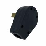 Black 250V 50A Idustrial 3 Pin Electric Plug Socket