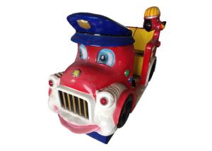Wholesale Led Lighting Coin Operated Kiddie Ride Little Fire Car Thick Sufficient Material from china suppliers