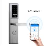 SUS304 Electronic Keyless Door Locks 350×78mm Smart Password DC6V