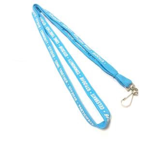 Wholesale Blue Silk Screen Printing Tubular Lanyard with polyester Material from china suppliers