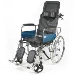 Exquisite Aluminum Manual Wheelchair With U Shape Commode Seat