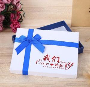 Wholesale Luxury Wholesale Custom Packaging Paper Gift Box with Ribbon,wedding paper jewellery white gift box with ribbon closure from china suppliers