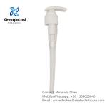Plastic Lotion Pump White Color Ribbed Cap Dispenser Pump For Lotion Bottle