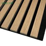 Office Eco-Friendly White Oak 600*2400mm Acupanel Wood Slat Wall Panel