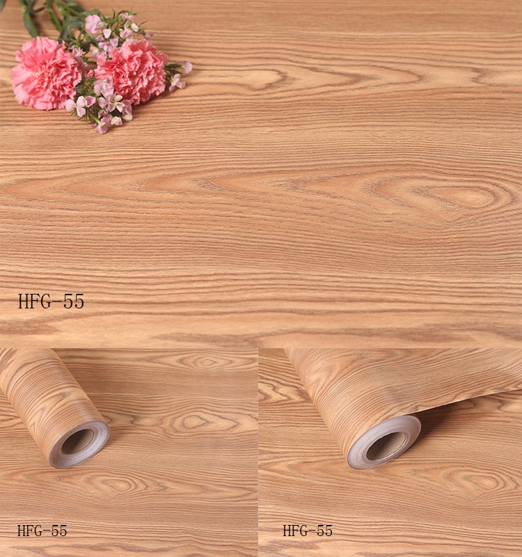 Waterproof and ECO-Friendly Wood Grain Self Adhesive Wallpaper for Modern Furniture Design