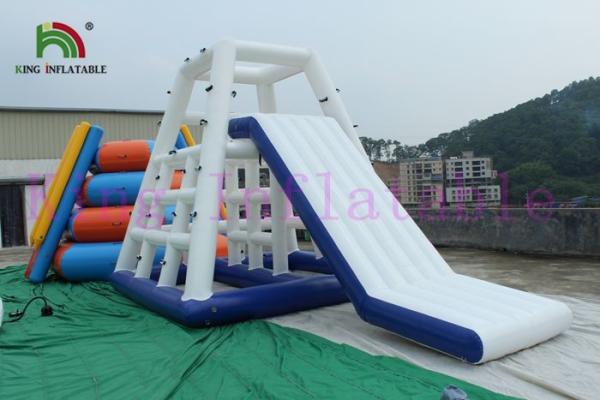 Outdoor 0.9mm PVC Tarpaulin Giant Inflatable Water Toy Custom Color Floating