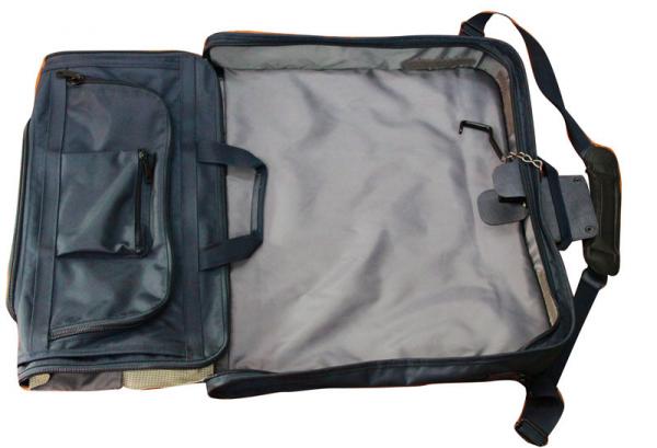 Quality Dark Blueoxford Shouder Reusable Carrier Bags For Men's Suit Garment for sale