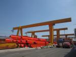 Electric Single Girder Traveling Rail Gantry Crane Remote Wireless Control