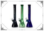 Full Color Glass Smoking Water Pipe Beaker Bottom Ice Bong 13.5''