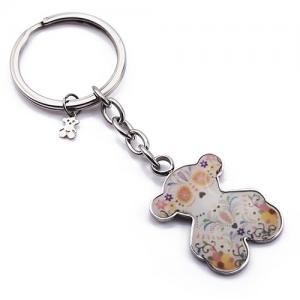 China Fashionable Stainless Steel Key Ring Trendy Stylish Key Rings For Gift / Party on sale