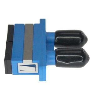 Wholesale Multimode ST To SC duplex adapter Polymer Sleeve Plastic Flange from china suppliers