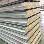 25 years 50mm rock wool prefabricated house sandwich roof panel for dormitory