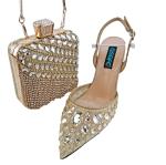 Dazzling shoes and bag for party and wedding