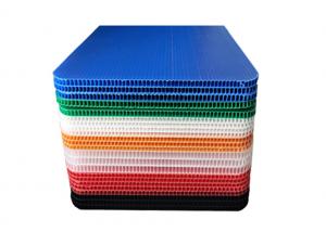 China SGS Collapsible PP Corrugated Plastic Correx Sheet For Floor Protection on sale