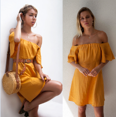 2018 fashion summer ruffle floral red mini backless dress for women