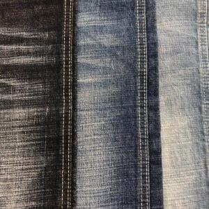 China 12.6oz 99% Cotton 1% Spandex Twill Slub Stretch Crosshatch Denim Fabric For Jeans Man on sale