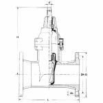 PN16 DN65 Ductile Iron Fitting Gate Valve Water Supply BS Flanged