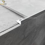Shiny Silver Aluminum Metal Tile Trims 8/10/12mm L Shape Straight Edge