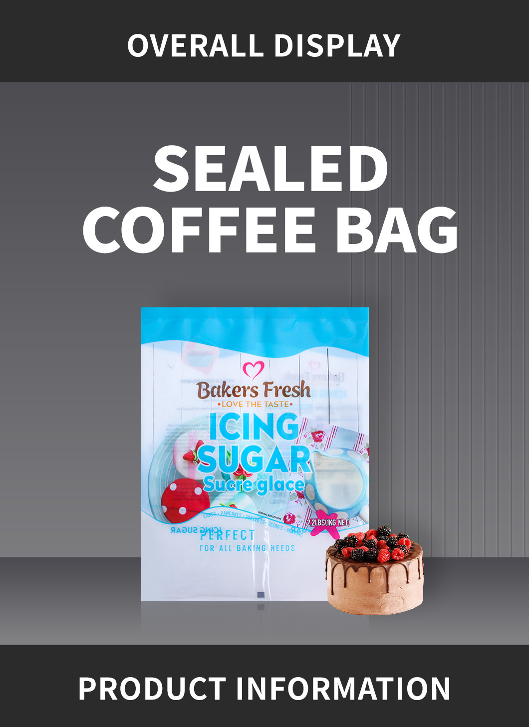 Custom Logo Polythene Plastic Food Packaging Bags For Bakeries