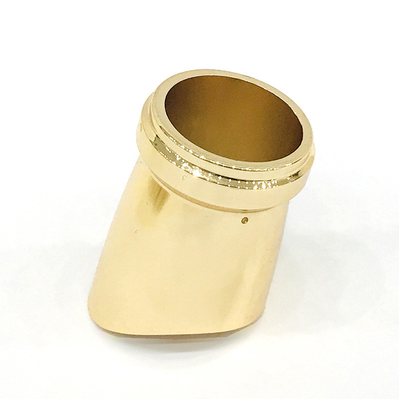 Creative Zinc Alloy Gold Plating Cylinder Shape Metal Zamac Perfume Bottle Cap