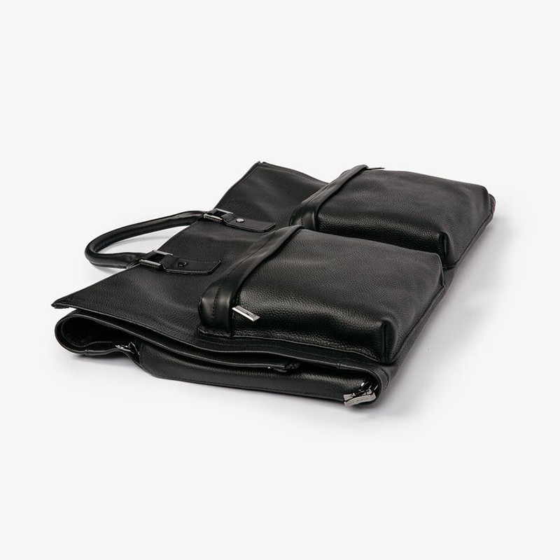 Luxury Casual Men'S Leather Garment Weekender Bag For Weekend Getaway / Business Trip