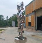 Stainless Steel Contemporary Garden Statues , Lawn And Garden Ornaments Statues