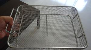 Wholesale Professional Square Wire Mesh Basket Tray Electrolyzation And Polishing Surface from china suppliers