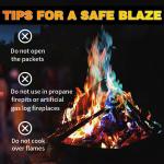 Mystical Effect Magic Powder Vibrant Colored Flames Bonfires Camping Fireplaces