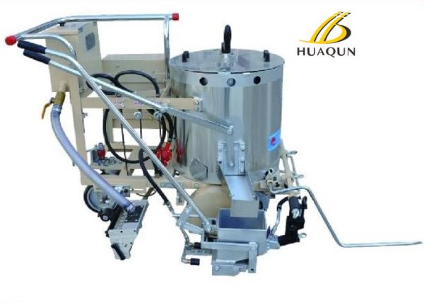Manual Thermoplastic Road Marking Machine Customized With Adjustable Glass Bead