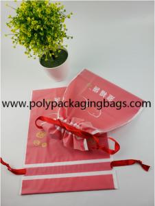 Wholesale Recyclable drawstring plastic Cotton Ropes bags/Women and children all like the New Year red gift bag from china suppliers