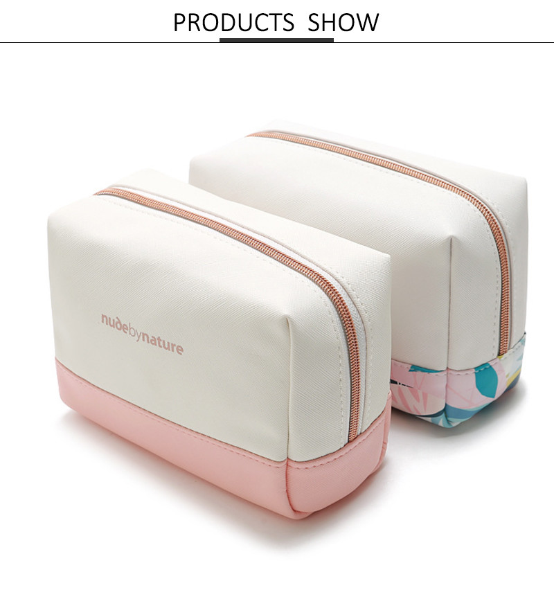 Wholesale Cheap Multi-Function Travel Pink White Cosmetic Wash Bag