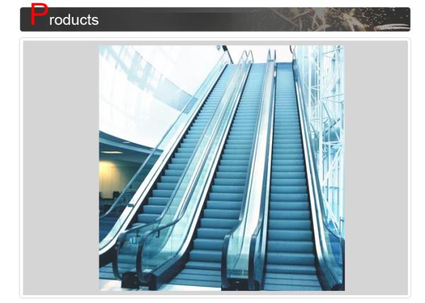 30°/35°Indoor And Outdoor Elevator Moving Walk Escalator With VVVF Driving