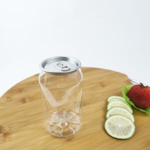 China 330ml Plastic Water Bottles Clear Cylindrical Candy Bath Salts Salad Dressing on sale