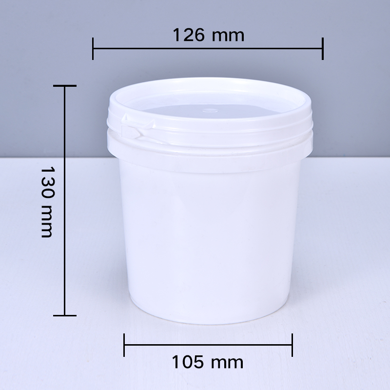 Translucent Plastic Bucket With Lid For Packaging Creamy Honey Container For Halloween