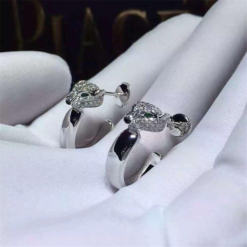 C leopard Diamond Earrings 18k gold white gold yellow gold rose gold bracelet Jewelry factory in Shenzhen, China
