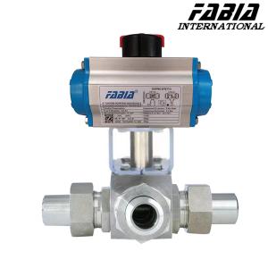 Wholesale High Temp High Pressure Ball Valve 3/8 3 4&quot; Tee Butt Welding Ball Valve from china suppliers