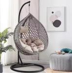 Metal Customized Color Backyard Wicker Swing Chair for Outdoor Activity Summer
