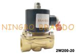 2/2 Way Brass Body G3 / 4" Thread Normal Close Solenoid Valve 2W200-20