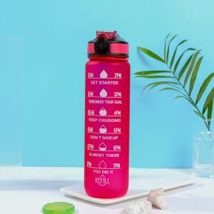 Wholesale Leakproof BPA Free Personalized Motivational Drinking Water Bottle With Hourly Markings &amp; Straw To Ensure You Drink Enough Water Throughout The Day from china suppliers