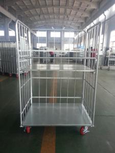 Wholesale Electroplated 6.0mm Wire 20mm Tube 500KGS Roll Cage Containers from china suppliers