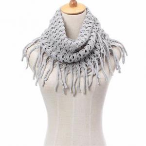 Wholesale Custom Logo Jacquard Winter Knitted Cotton Scarf , Ladies Knitted Scarves from china suppliers