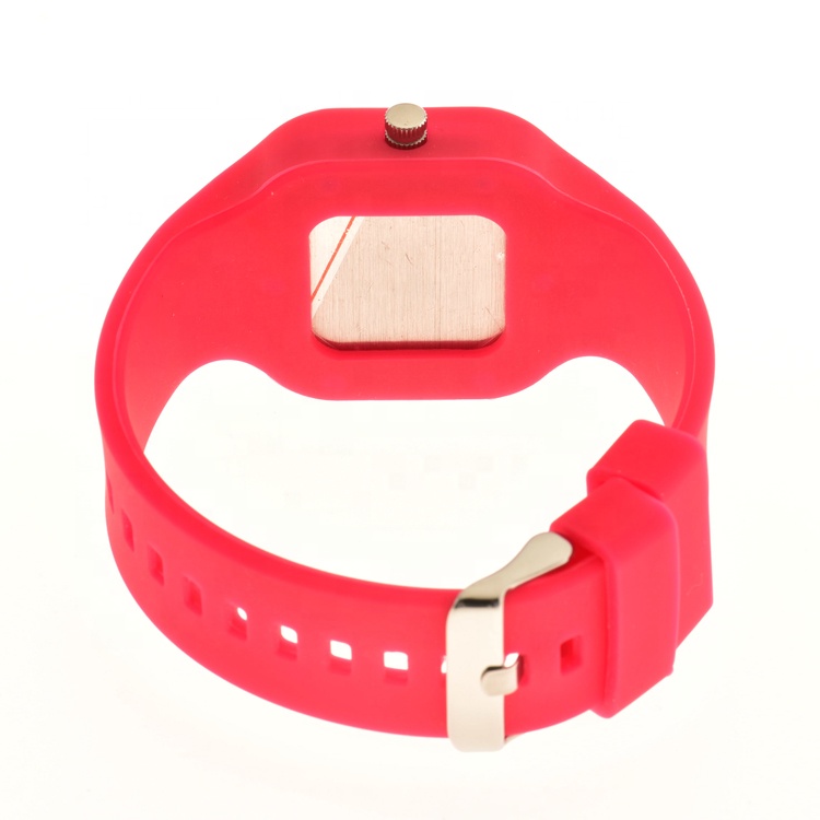 Flexible Silicone Custom Quartz Watch One Year Warranty For Anniversary Gift