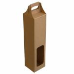 one bottle kraft packaging wine box wine box with carrier