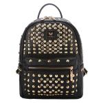 PU leather Rivets backpacks women backpacks college student School Backpacks