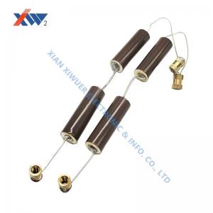 Wholesale 35kVAC - 65pF mandrel capacitor high voltage insulator 12KV 20/35/50/125/200PF both ends lead ceramic capacitor from china suppliers