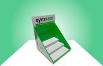 Three Tiers Cardboard Counter Display Stands For Selling Pain Relief Medicine