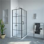 Black 6mm Tempered Glass Shower enclosures 800*800*1900mm